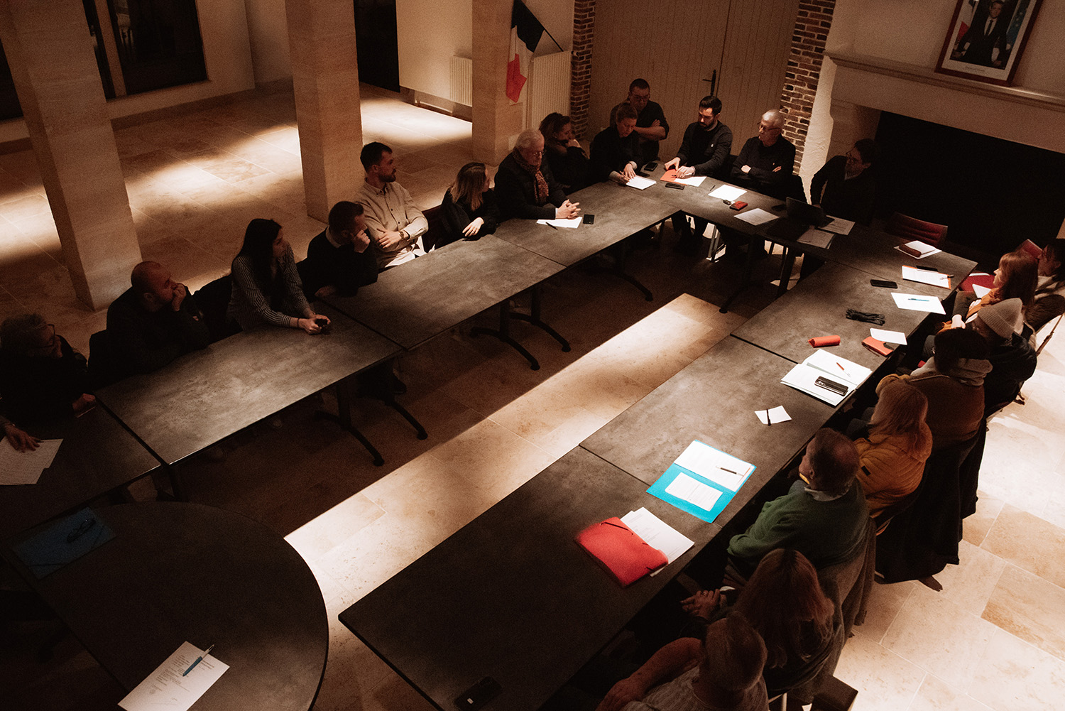 groupe-campagne-je-gueugnon Réunion de travail campagne électorale Tourouvre au Perche